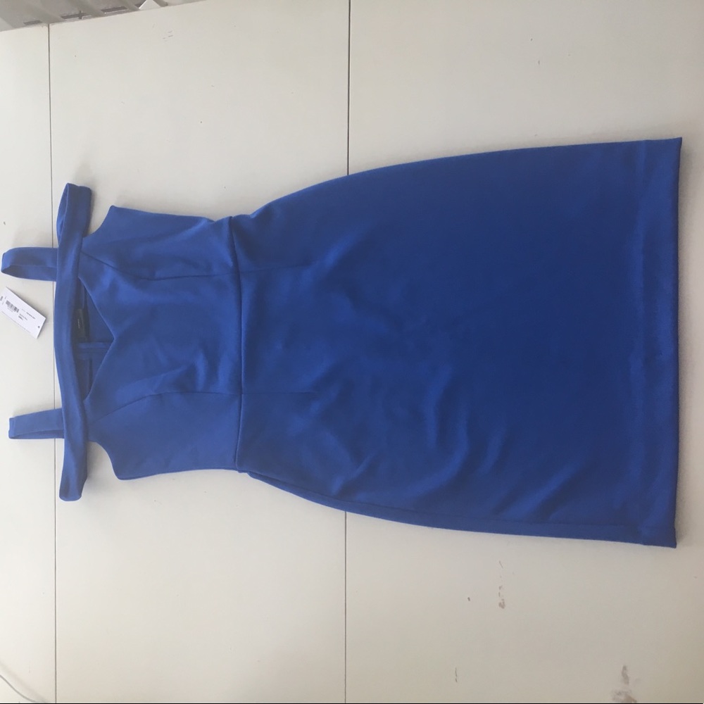 A beautiful bright blue Nicole Miller dress