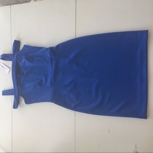A beautiful bright blue Nicole Miller dress
