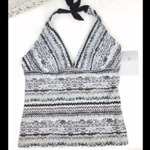 Athleta Tankini Swim Top Small La Mesa Halter