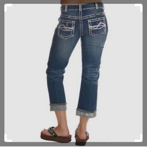Cowgirl Tuff Crystal Capri