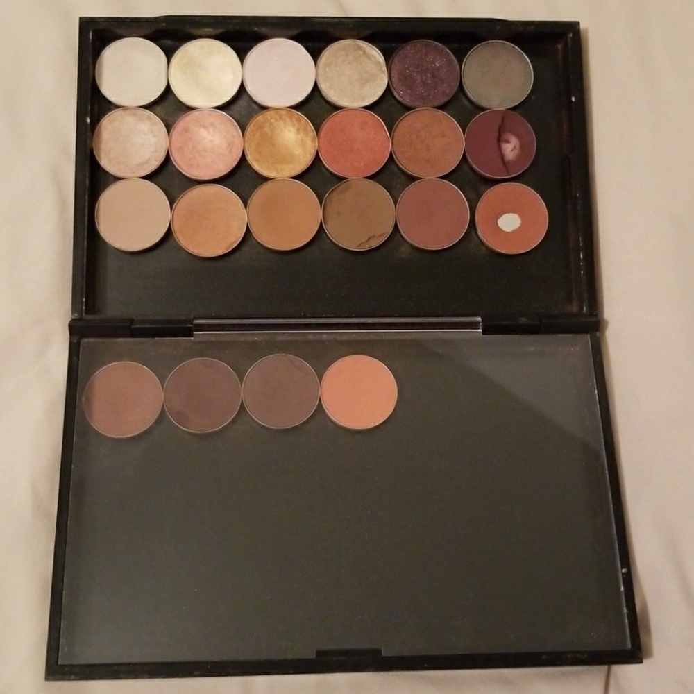 Mac palette with Mac eyeshadows