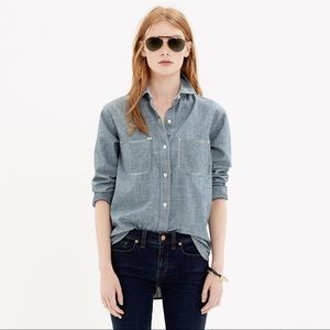 Madewell Chambray Pocket Shirt Small