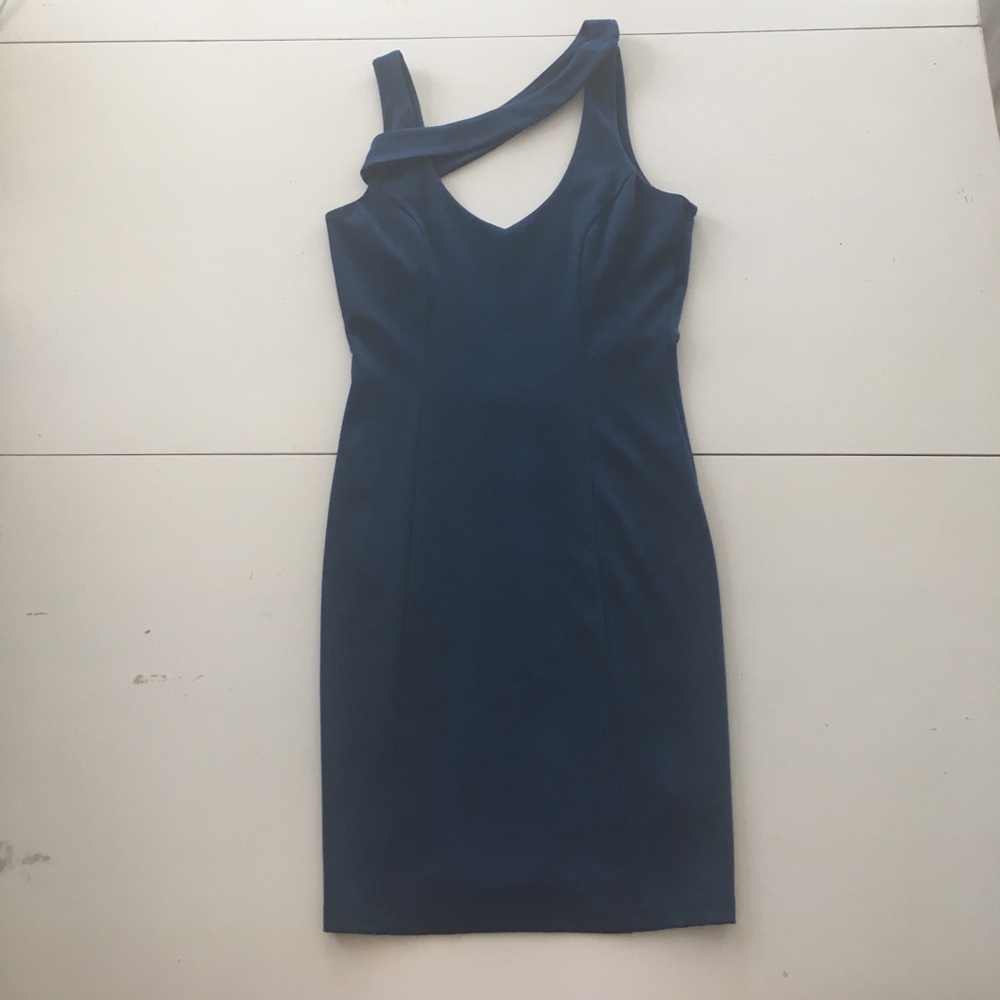 Mini dress in dark real