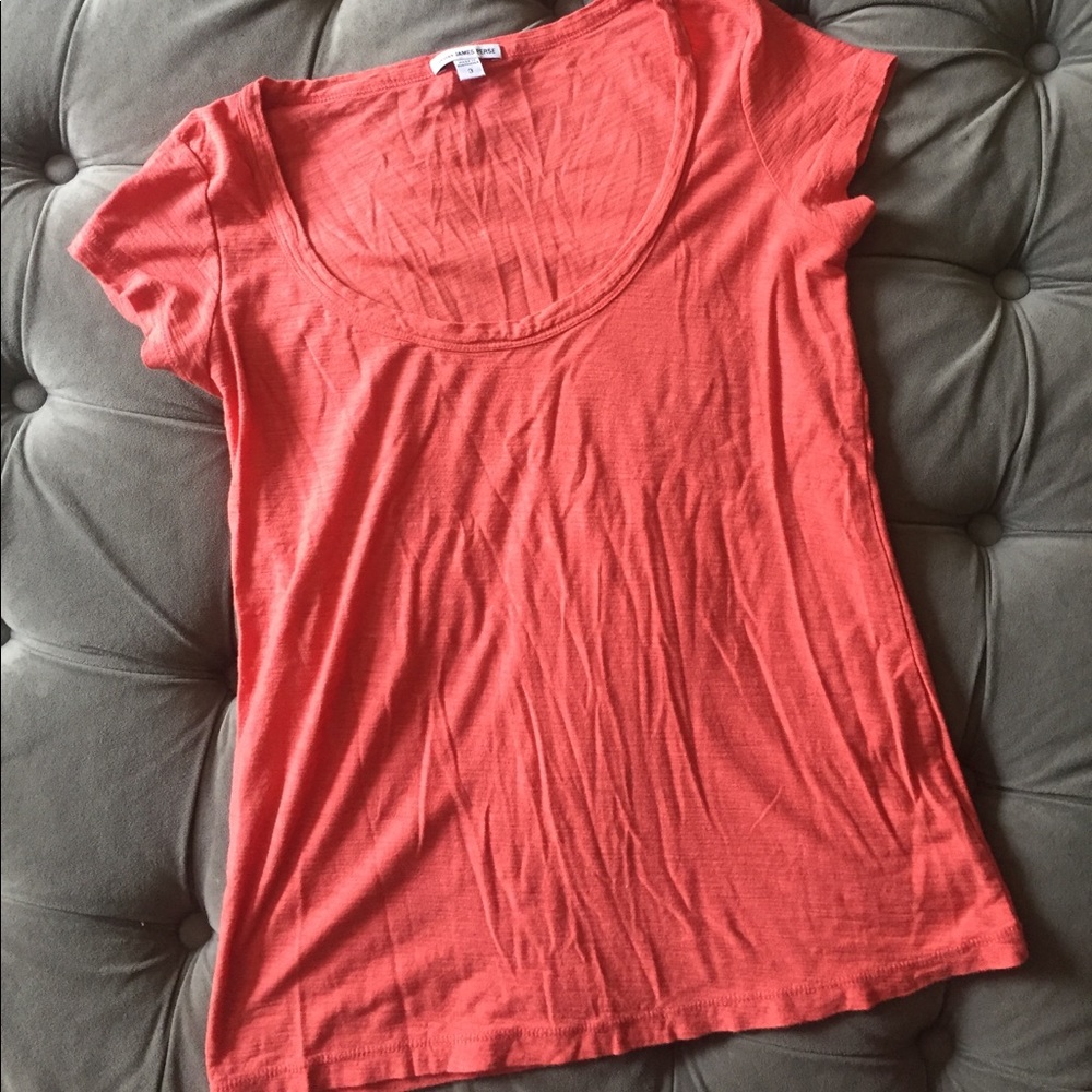 James Perse Scoop Neck Tee