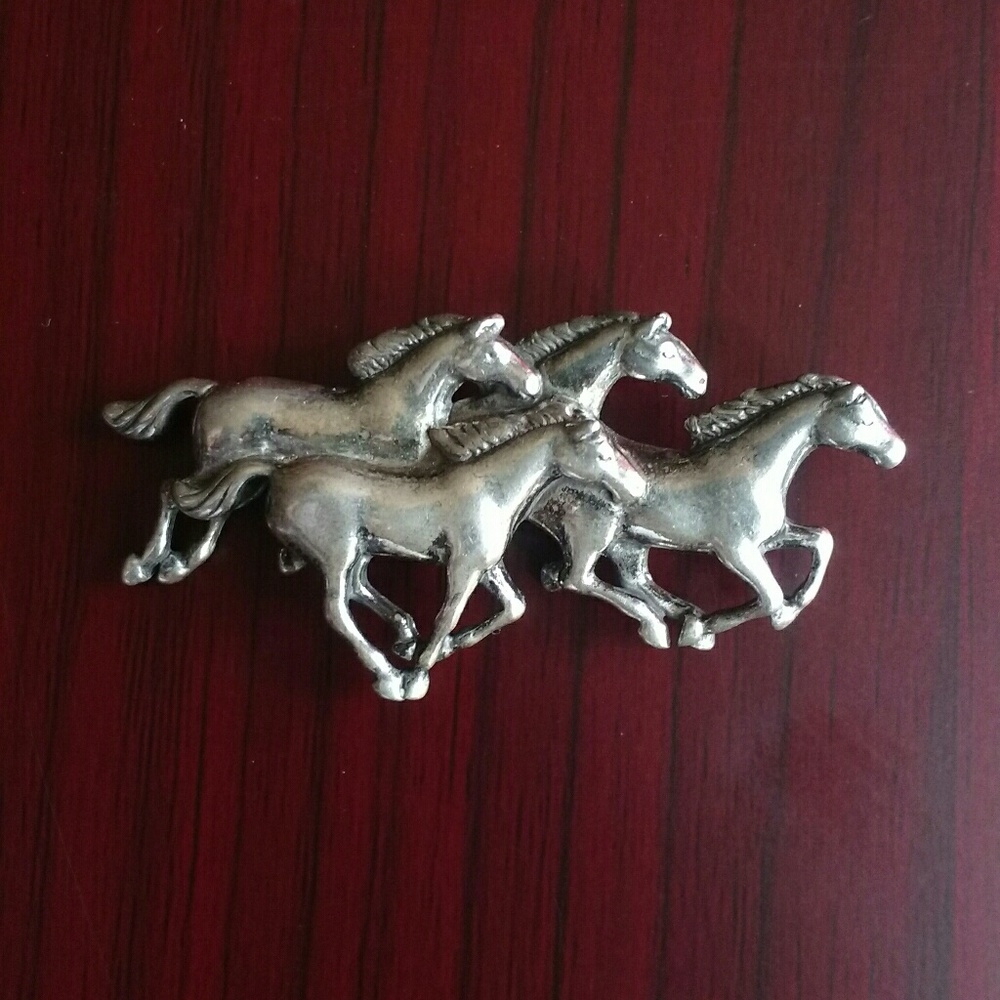 Sterling silver horse pin