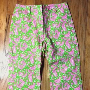 EUC Lilly Pulitzer cropped Capri pants. Size 2