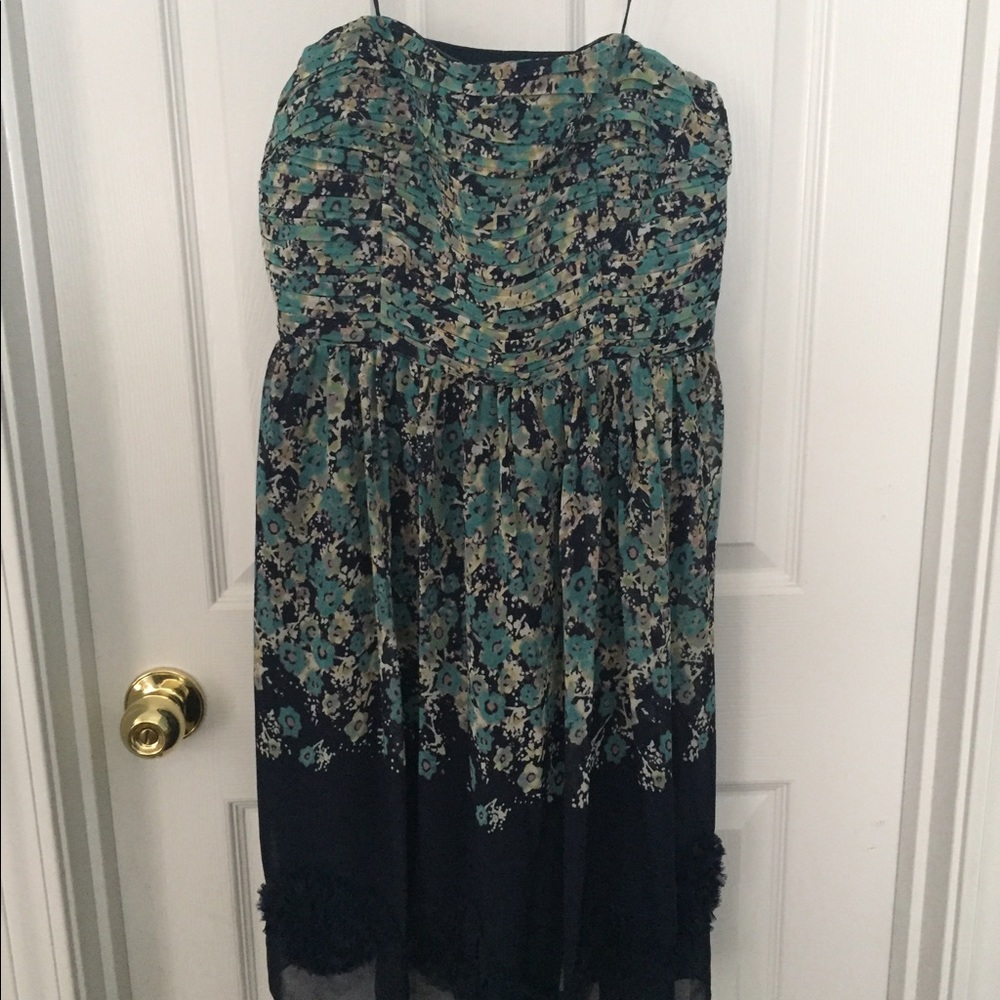 Strapless Floral Sundress