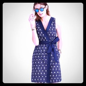 J.Crew wrap ikat dress