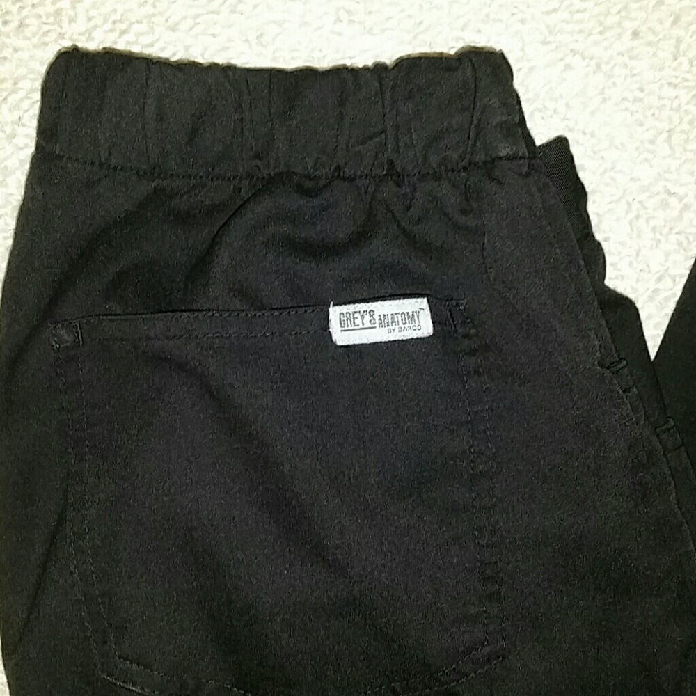 Greys Anatomy black scrub pants