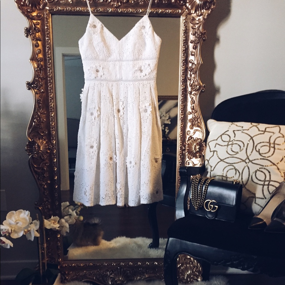 Brand new Michael Kors white floral lace dress
