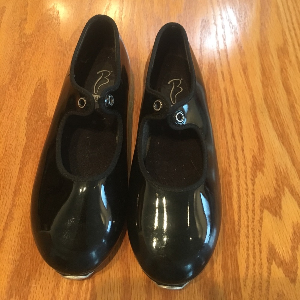 Black tap shoes