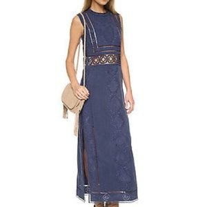 Sea New York embroidered blue dress.