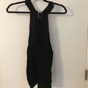 Free people black keyhole tank top