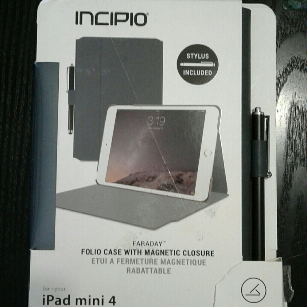Ipad mini 4 folio case with stylus