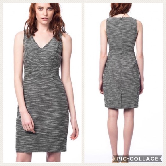 banana republic black and white dress