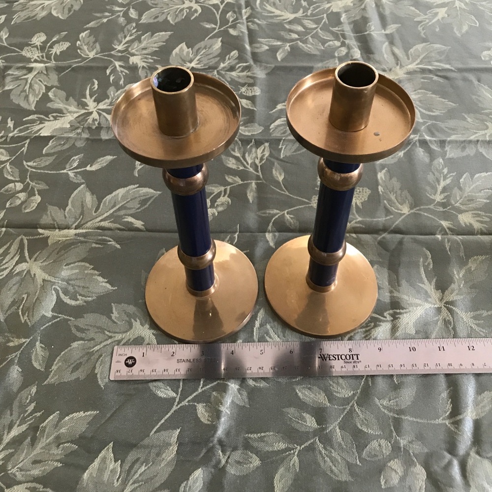 Set of 2 Vintage Ambrosia candle holder
