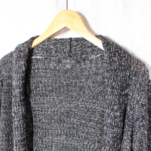 Black and White Open Cardigan