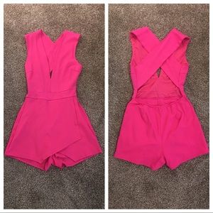 Hot Pink Night Out Romper