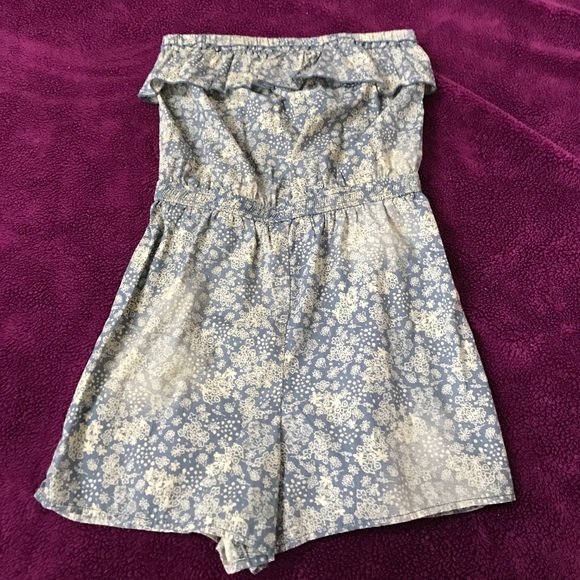 Mossimo Blue Floral Romper - Picture 4 of 5