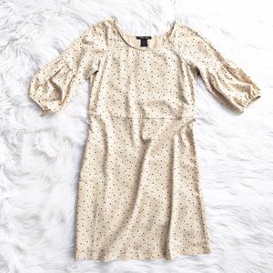 Vertigo Paris Women's Metallic Shimmery Asymmetrical Hem Midi Dress