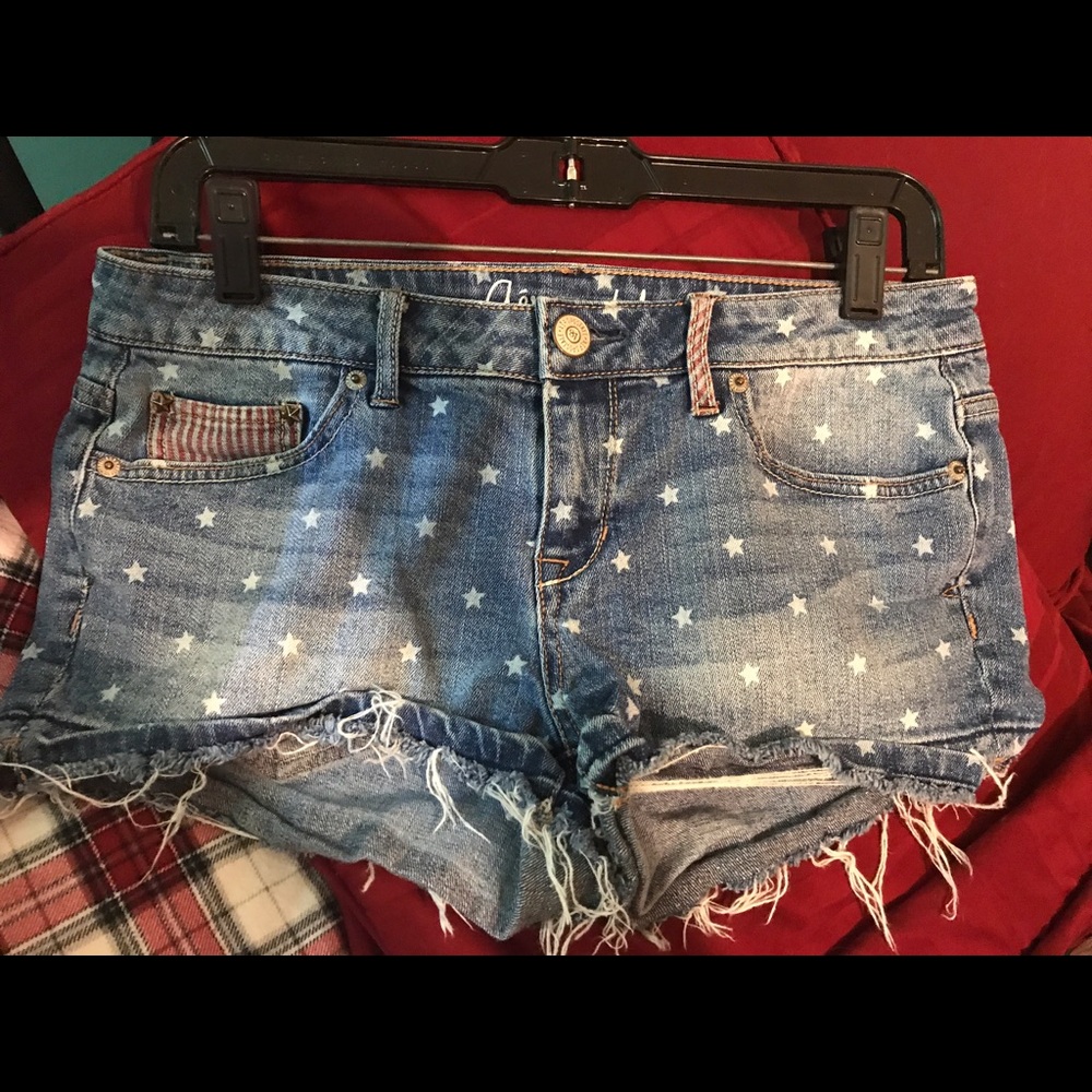 Aeropostale American flag denim shorty