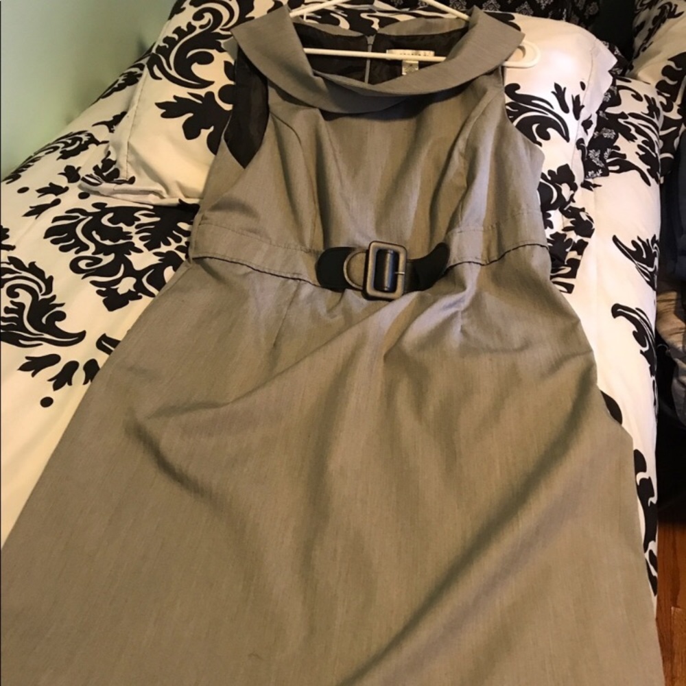 Cowl neck Belted Dress