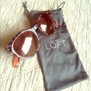 NWT LOFT Tortoise Shell Print Sunglasses