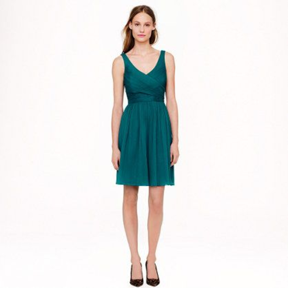 J. Crew Heidi dress in silk chiffon