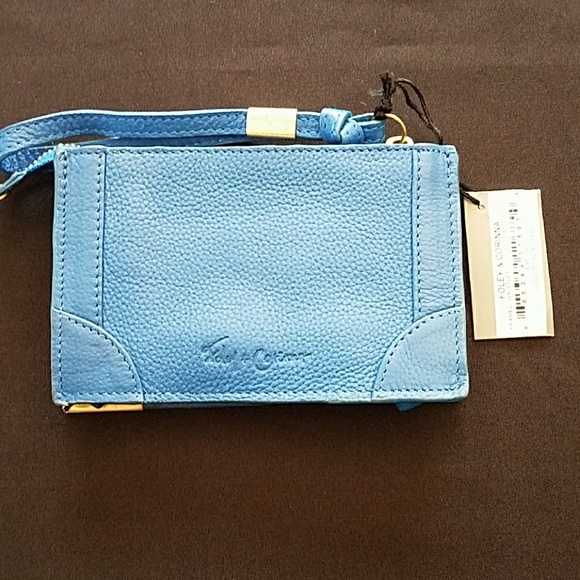 Foley + Corinna Handbags - Foley & Corinna Blue Framed Wristlet NWT