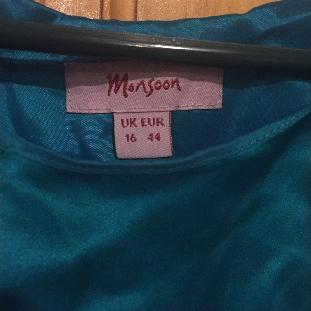 Monsoon Silk Ruffled Dress - $ to Animal Rescue! - Picture 3 of 4