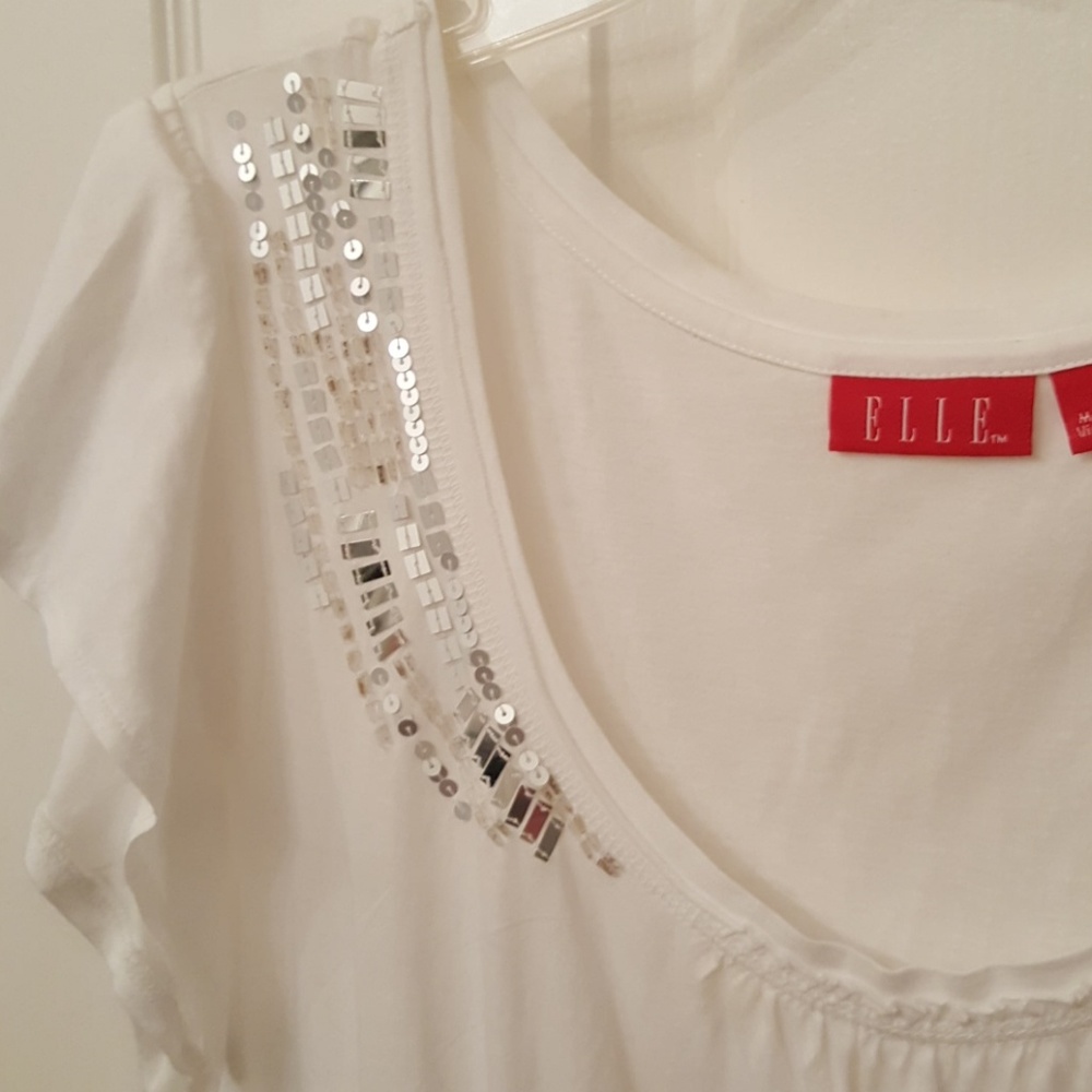 White Embellished Tee