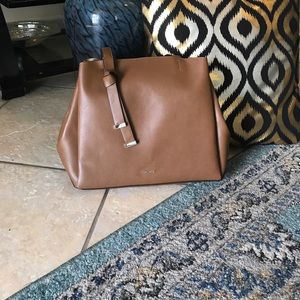 Coffee brown shoulder bag