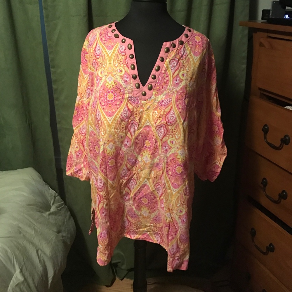 Pink And Orange Top