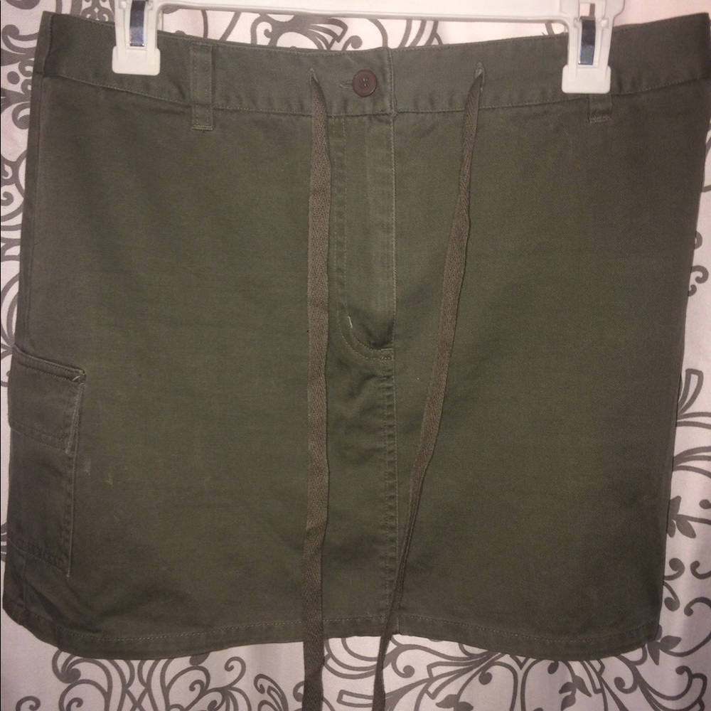 Express khaki cargo skirt
