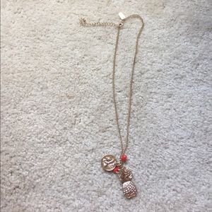 Gold short necklace
