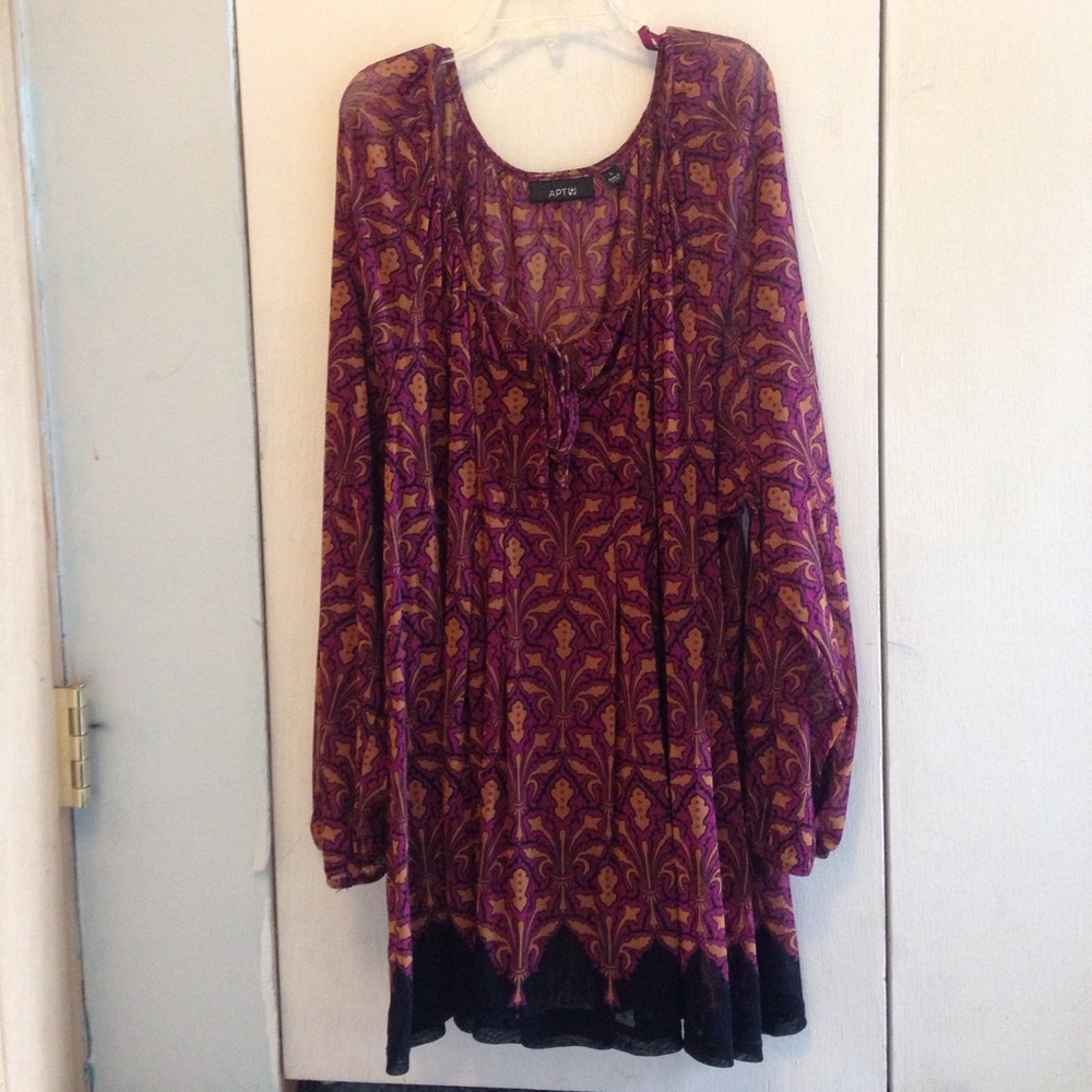 Patterned boho blouse