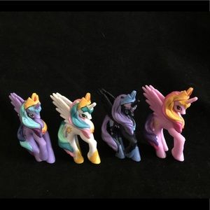 4 PRINCESS MY LITTLE PONY FIM REPLICAS UNBRANDED
