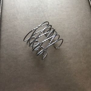 Silver bangle bracelet