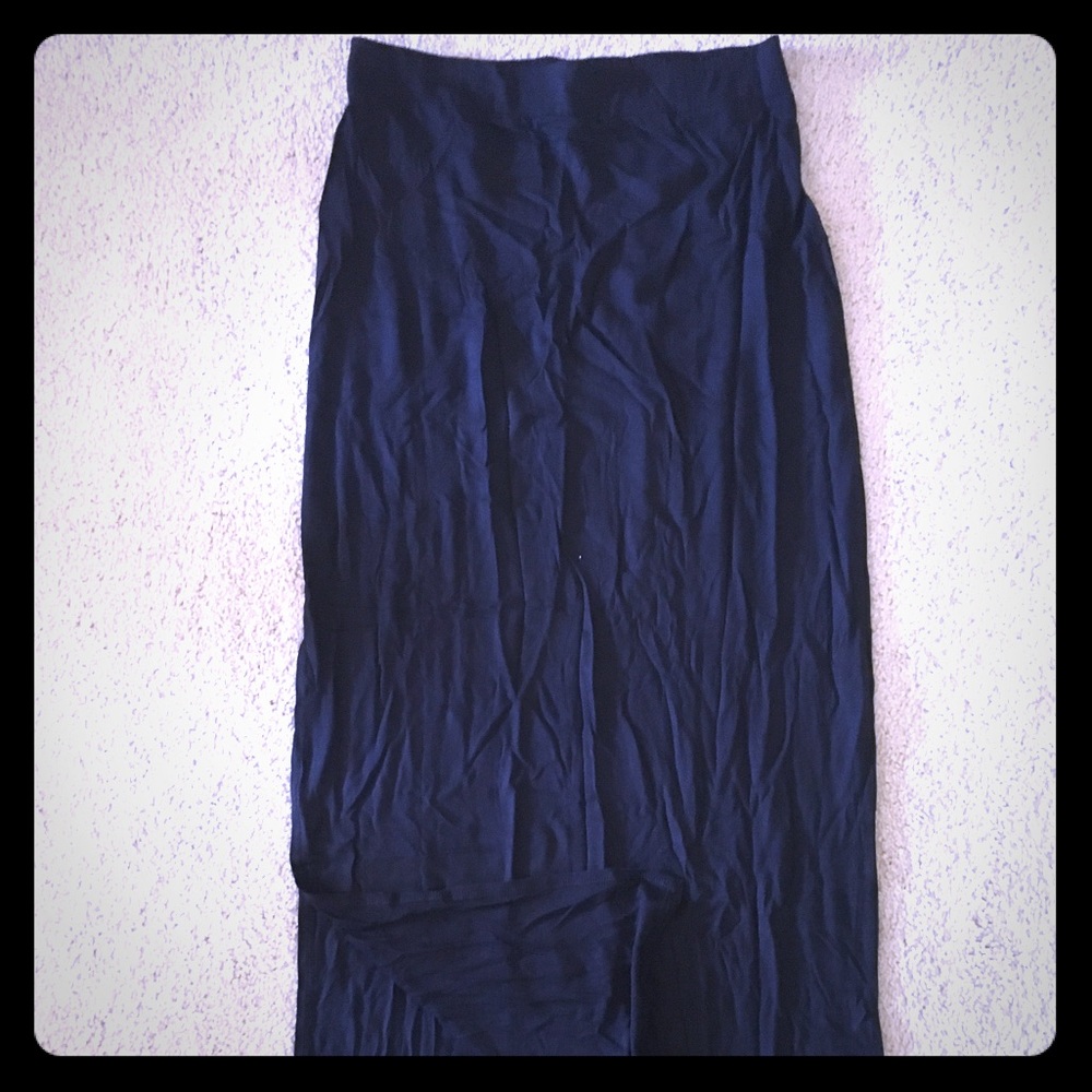 NWT Gap Body black maxi skirt.