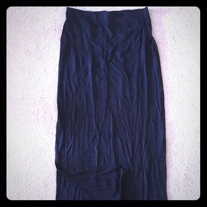 NWT Gap Body black maxi skirt.
