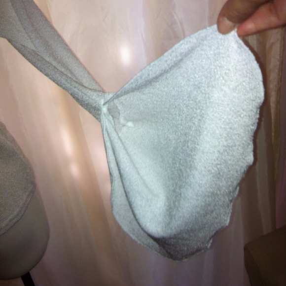 SOLD—White Italian Tie-Front Blouse/Cardigan with Flare - Picture 3 of 4