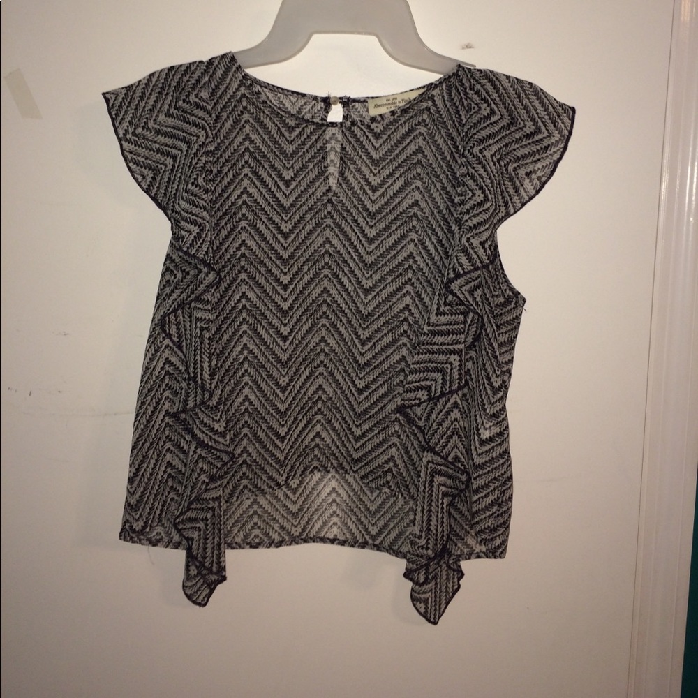 Ruffled Abercrombie Blouse