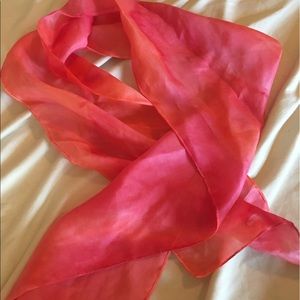 Watercolor silk scarf