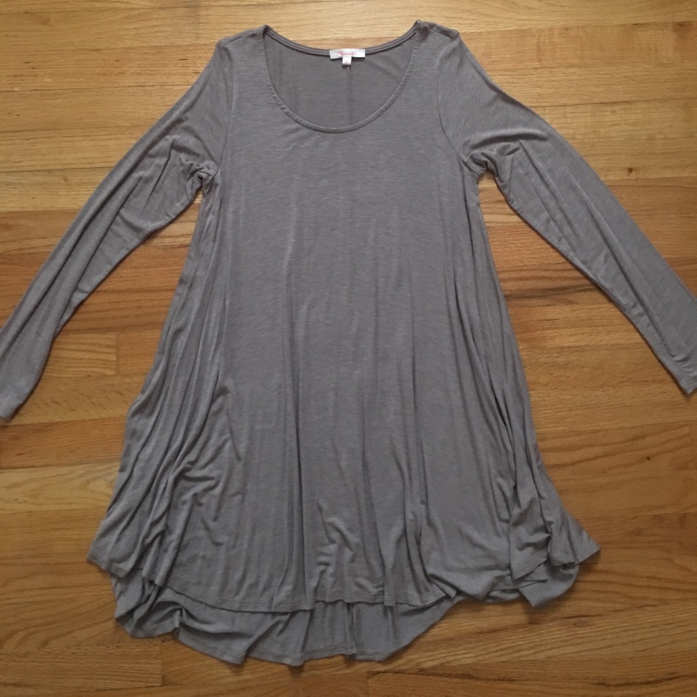 ⚜️ Purple Taupe Long Flowy Tunic