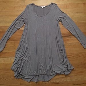 ⚜️ Purple Taupe Long Flowy Tunic