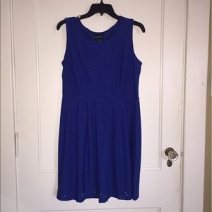 Blue A-line Dress