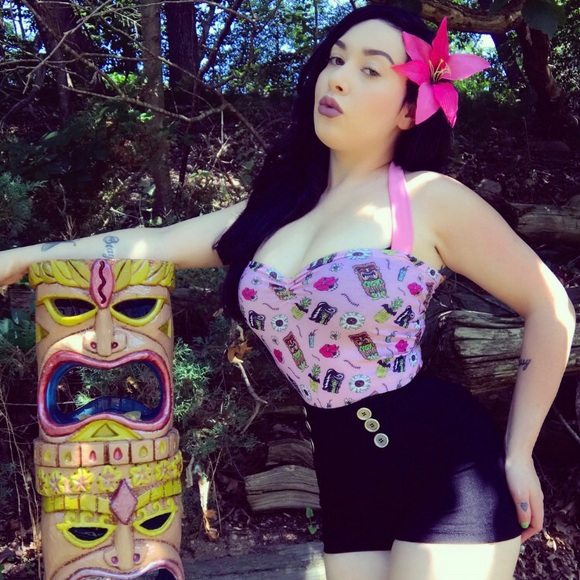 The creepy tiki full length top - Picture 2 of 4