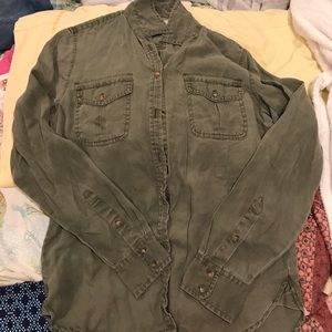 Green button up from AE