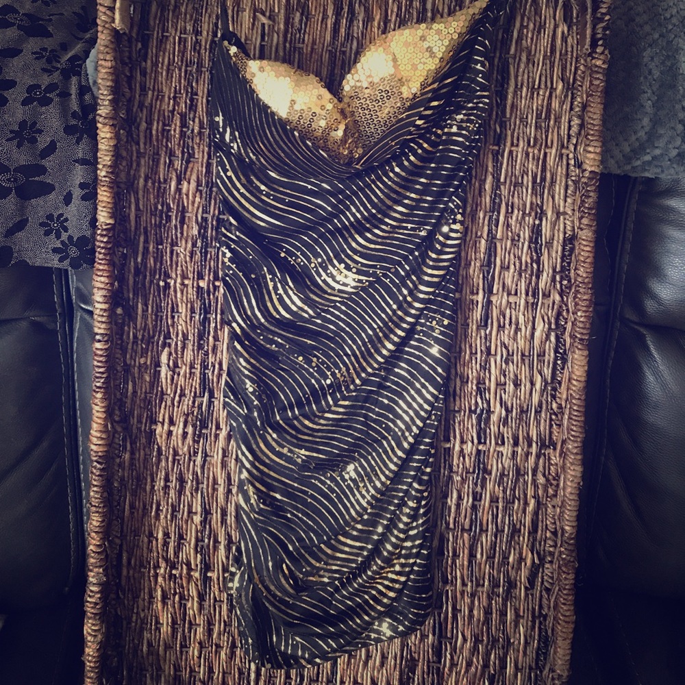Black and Gold Dress