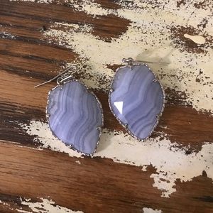 never worn blue kendra scott earrings